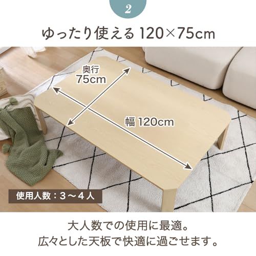 不二貿易 ＵＶモダンローテーブル エルフ ホワイトオーク １２０ｘ７５ ホワイトオーク 38827Ju 0fd2412e