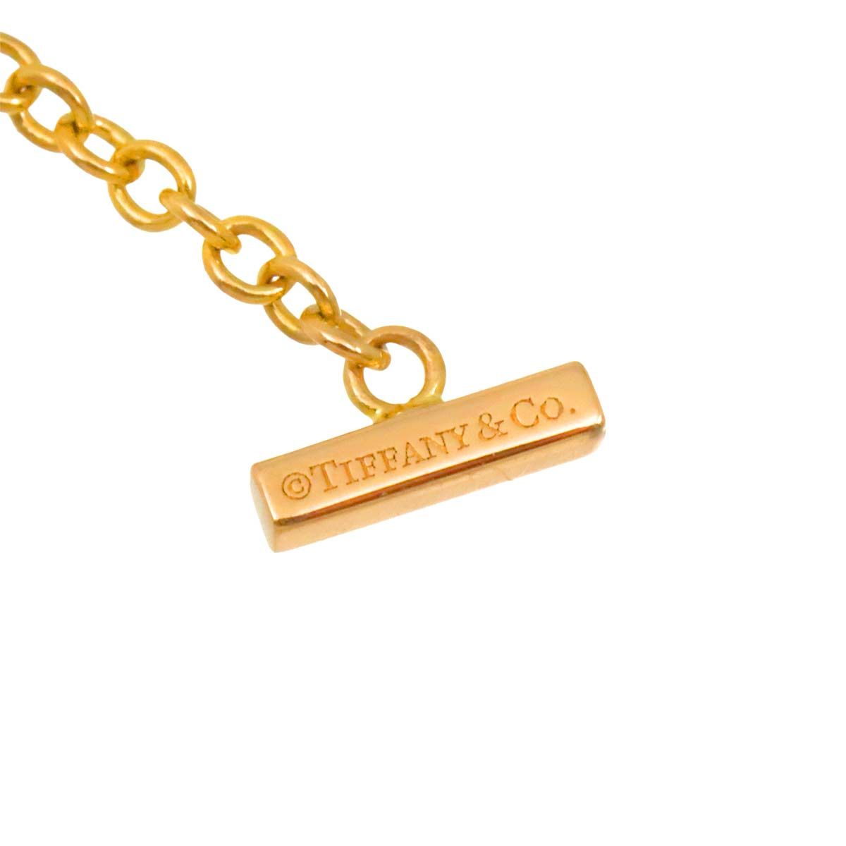 ティファニー TIFFANY&Co. Ｔスマイル ダイヤ ブレスレット 15.5cm K18 PG ピンクゴールド 750 Bracelet 90326474