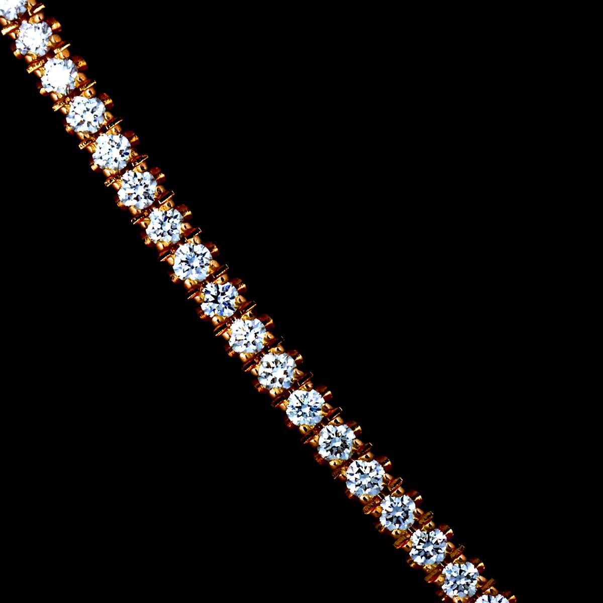ティファニー TIFFANY&Co. Ｔスマイル ダイヤ ブレスレット 15.5cm K18 PG ピンクゴールド 750 Bracelet 90326474