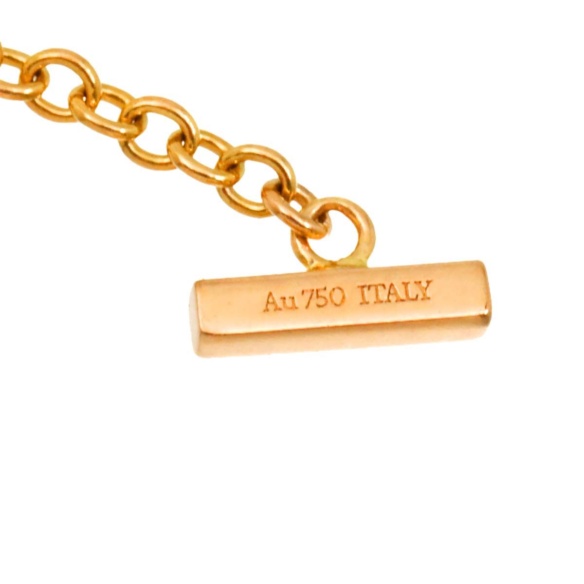 ティファニー TIFFANY&Co. Ｔスマイル ダイヤ ブレスレット 15.5cm K18 PG ピンクゴールド 750 Bracelet 90326474