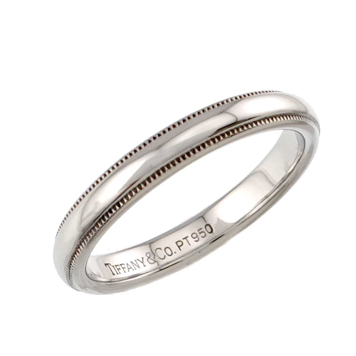 ティファニー TIFFANY&Co. ミルグレイン 16.5号 リング 幅3mm Pt プラチナ 指輪 トゥギャザー Milgrain Ring 90326493