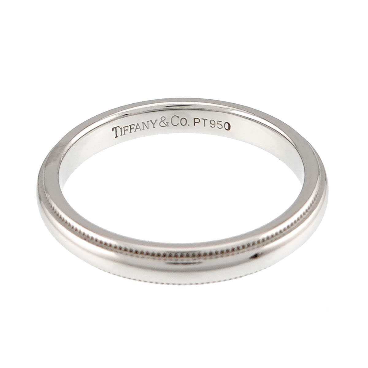 ティファニー TIFFANY&Co. ミルグレイン 16.5号 リング 幅3mm Pt プラチナ 指輪 トゥギャザー Milgrain Ring 90326493