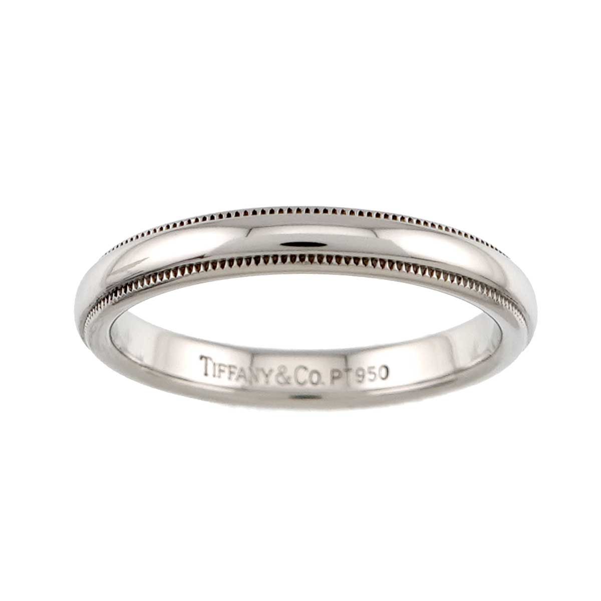 ティファニー TIFFANY&Co. ミルグレイン 16.5号 リング 幅3mm Pt プラチナ 指輪 トゥギャザー Milgrain Ring 90326493