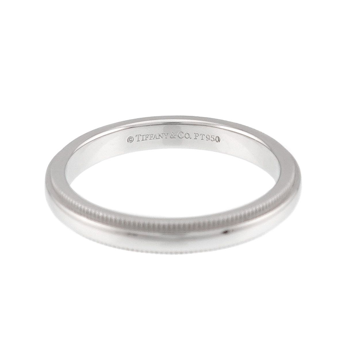 ティファニー TIFFANY&CO. ミルグレイン 17.5号 リング 幅3mm Pt プラチナ 指輪 Milgrain Ring 90326498
