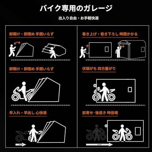 Anovara(アノヴァラ) バイクガレージ サイクルハウス サイクルガレージ バイク テント サイクルポート 自転車置き場 屋外 バイク収納 ガレージテント 自転車テント バイクシェルター屋根 車庫 バイク テント オートバイガレージ 耐水 5b01d30b Anovara(アノヴァラ) バイクガレージ サイクルハウス サイクルガレージ バイク テント サイクルポート 自転車置き場 屋外 バイク収納 ガレージテント 自転車テント バイクシェルター屋根 車庫 バイク テント オートバイガレージ 耐水 5b01d30b