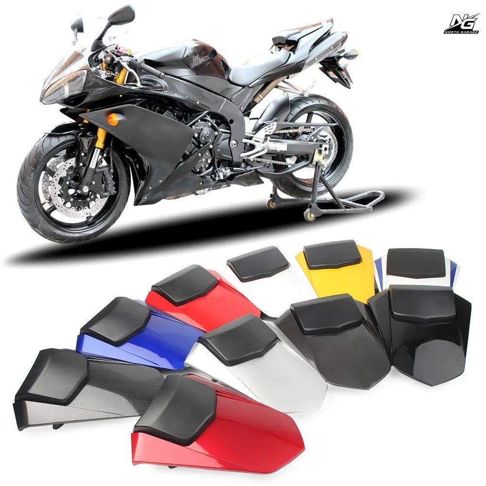 オートバイ用リアピリオンパッセンジャーカウルフェアリングABSシートバックカバー ヤマハ 2007 2008 / YZF-R1 07 08