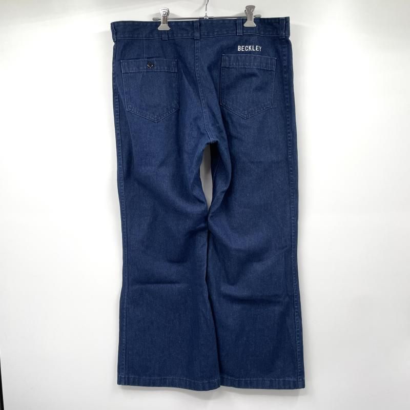 【中古】70s Seafarer U.S.NAVY sailor pants サイズ不明 インディゴ セーラーパンツ シーフェアラー[17]