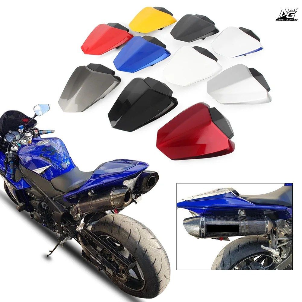 オートバイ用リアピリオンパッセンジャーカウルシートバックカバー ヤマハ YZF-R1 2009 - 14 ABS樹脂製