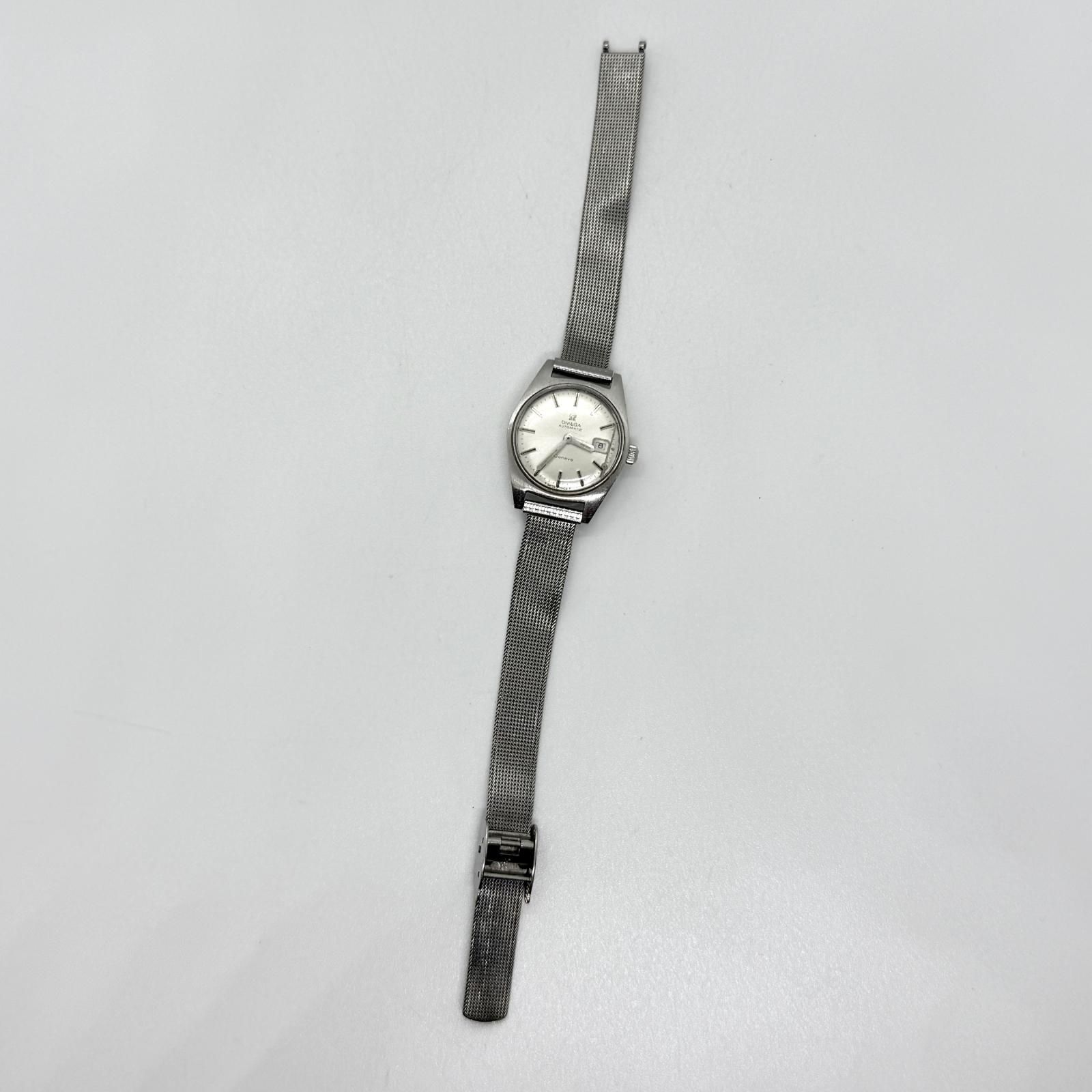 OMEGA オメガ Geneve ジュネーブ 136.041 シルバー AT レディース 腕時計 稼働品
