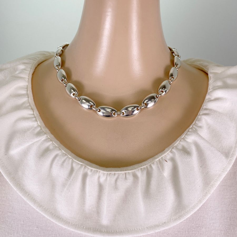 ティファニー TIFFANY&Co. ペブル リンク Sv925 ネックレス sss【中古】