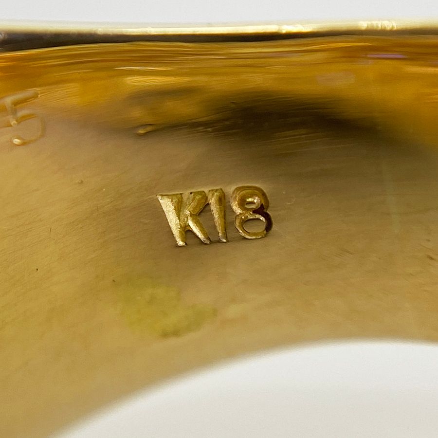 リング K18YG ダイヤモンド 14号(54) sss【中古】 リング K18YG ダイヤモンド 14号(54) sss【中古】