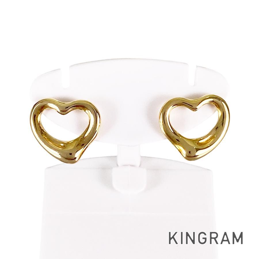 ティファニー TIFFANY&Co. エルサ ペレッティ オープンハート K18YG ピアス sss【中古】