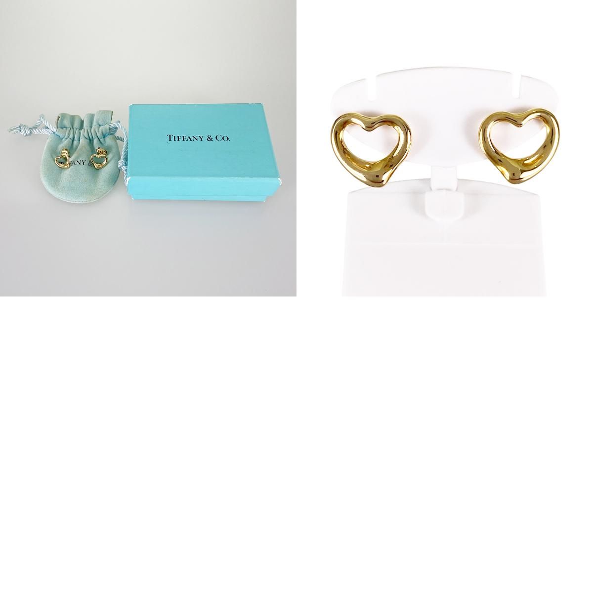 ティファニー TIFFANY&Co. エルサ ペレッティ オープンハート K18YG ピアス sss【中古】