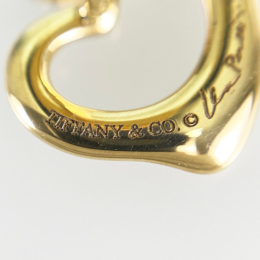 ティファニー TIFFANY&Co. エルサ ペレッティ オープンハート K18YG ピアス sss【中古】