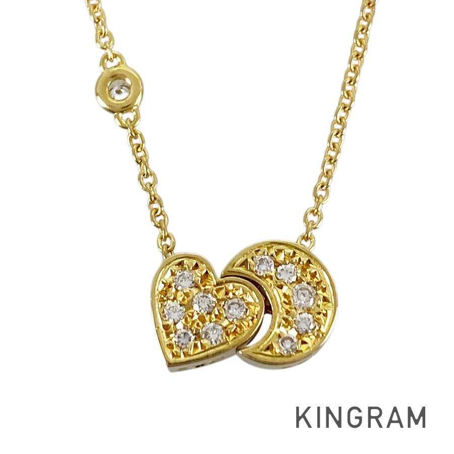 スタージュエリー STAR JEWELRY K18YG ダイヤモンド ネックレス sst【中古】