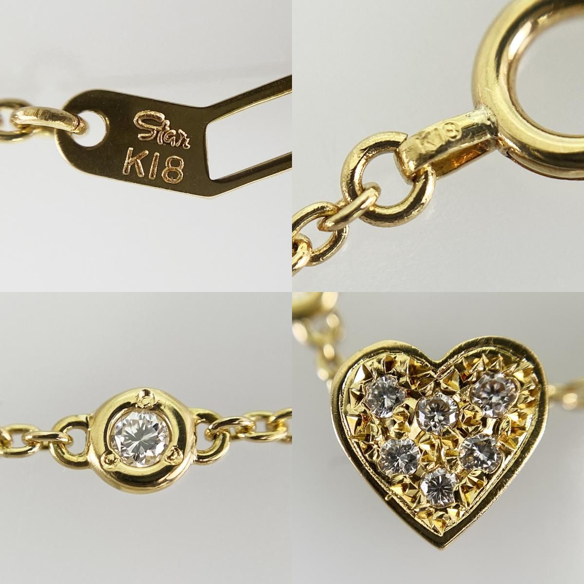 スタージュエリー STAR JEWELRY K18YG ダイヤモンド ネックレス sst【中古】 スタージュエリー STAR JEWELRY K18YG ダイヤモンド ネックレス sst【中古】