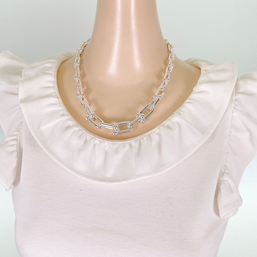 ティファニー TIFFANY&Co. ハードウェア グラジュエイテッド リンク Sv925 ネックレス sst【中古】 ティファニー TIFFANY&Co. ハードウェア グラジュエイテッド リンク Sv925 ネックレス sst【中古】