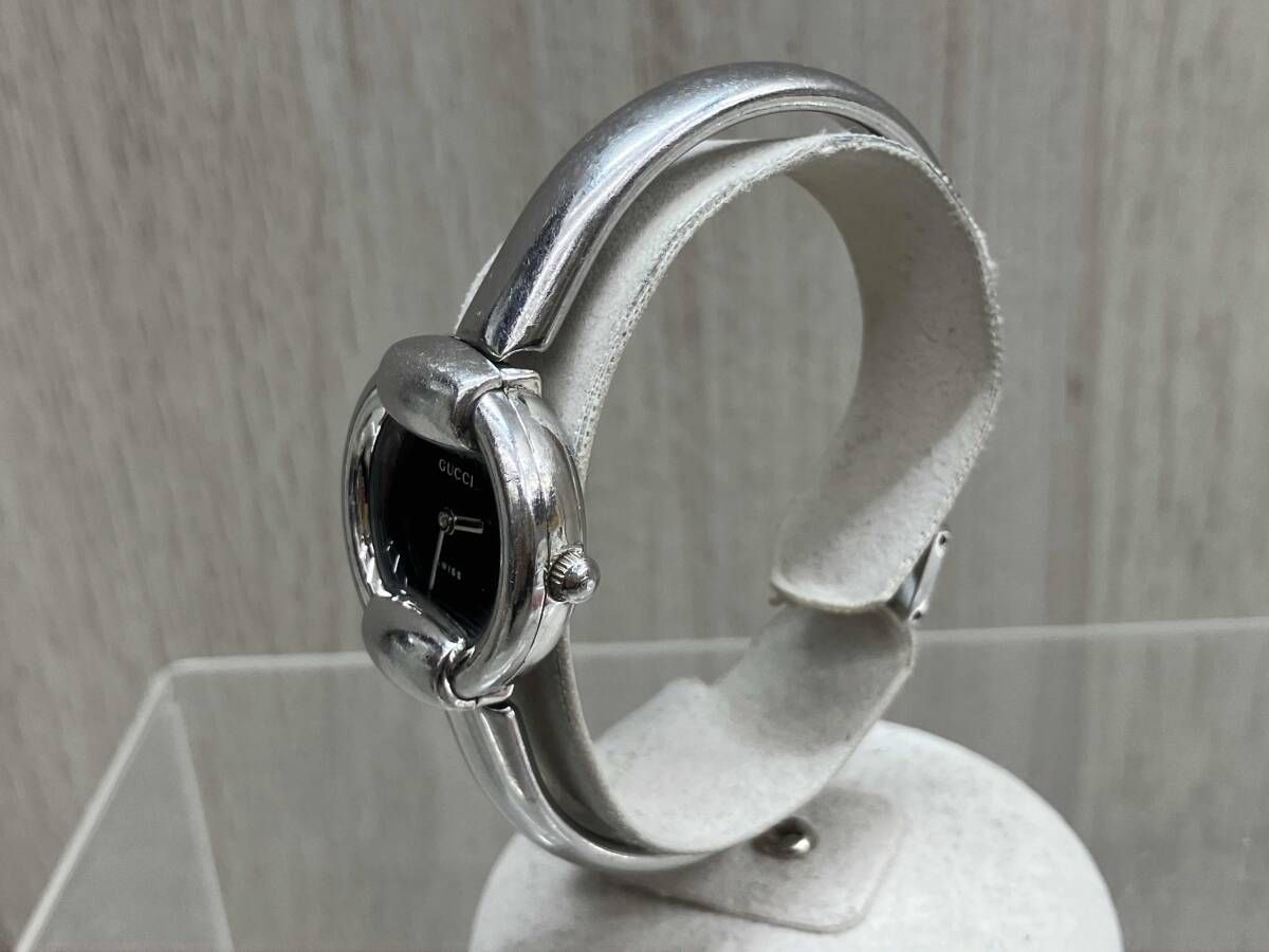 [現状品]GUCCI 1400L クォーツ ケースサイズ 2.4cm ベルト長さ 16cm バングルベルト リューズ異音／全体キズ