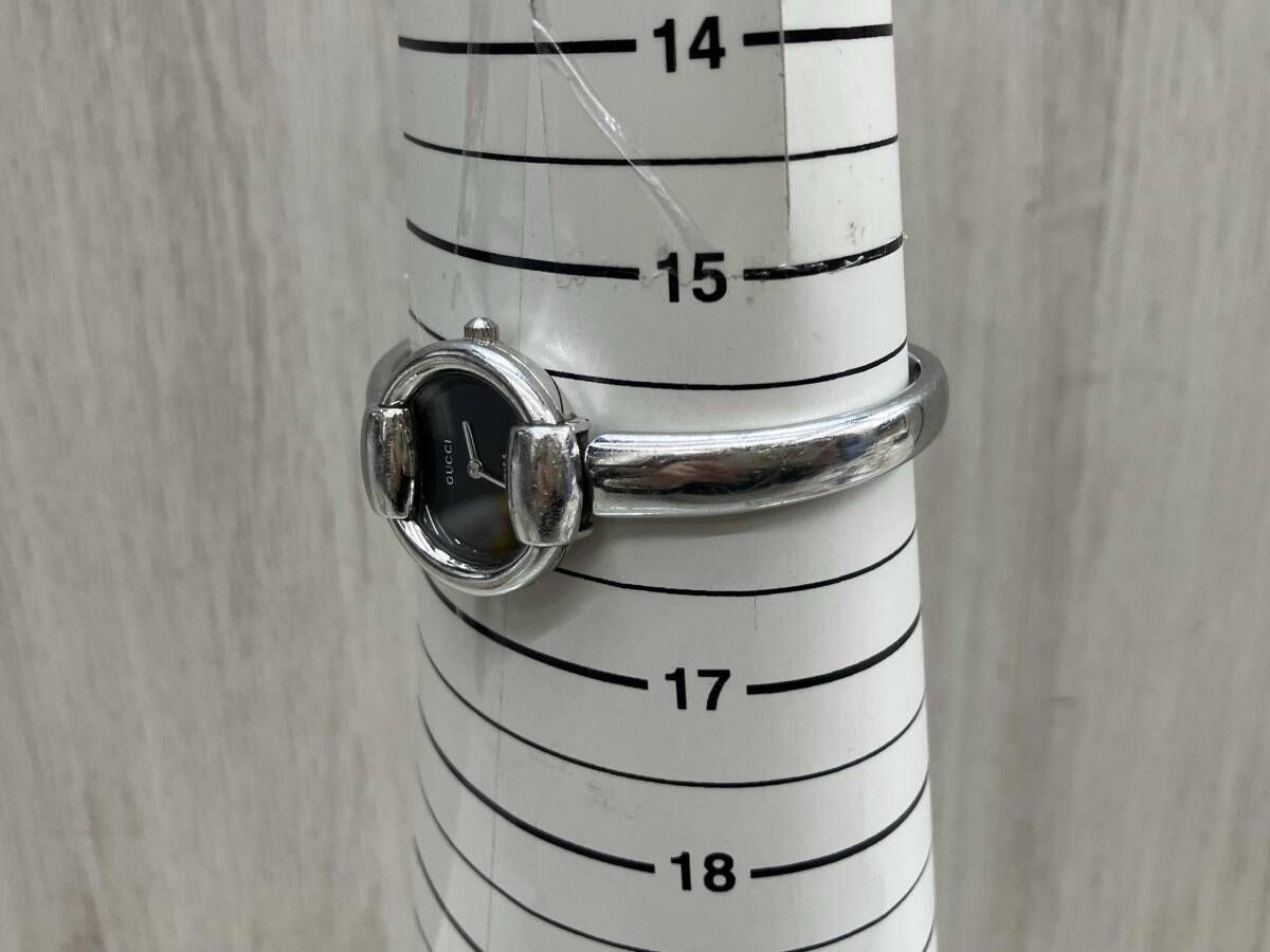 [現状品]GUCCI 1400L クォーツ ケースサイズ 2.4cm ベルト長さ 16cm バングルベルト リューズ異音／全体キズ