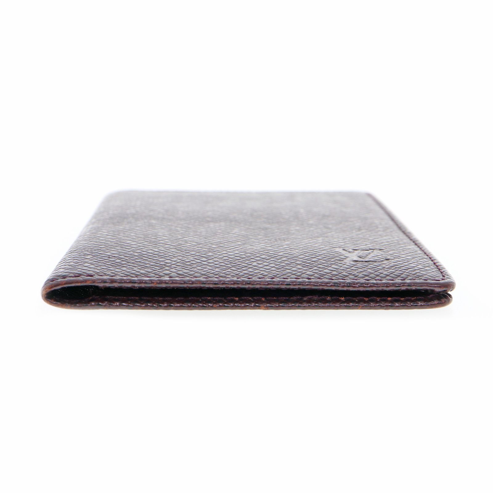 【中古】LOUIS VUITTON ルイヴィトン M30496 ポルト2カルト・ヴェルティカル タイガ レザー パスケース カードケース レディース メンズ ケース アカジュ ブラウン ブランド