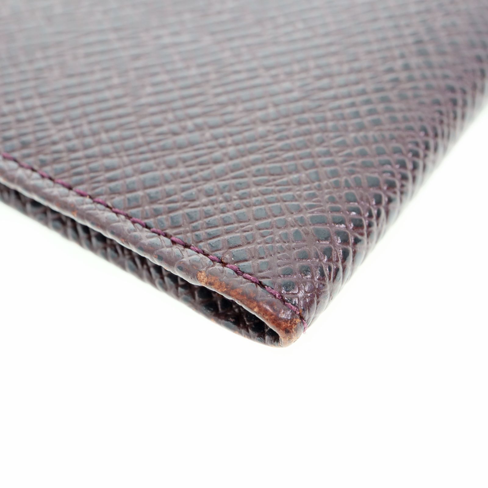 【中古】LOUIS VUITTON ルイヴィトン M30496 ポルト2カルト・ヴェルティカル タイガ レザー パスケース カードケース レディース メンズ ケース アカジュ ブラウン ブランド