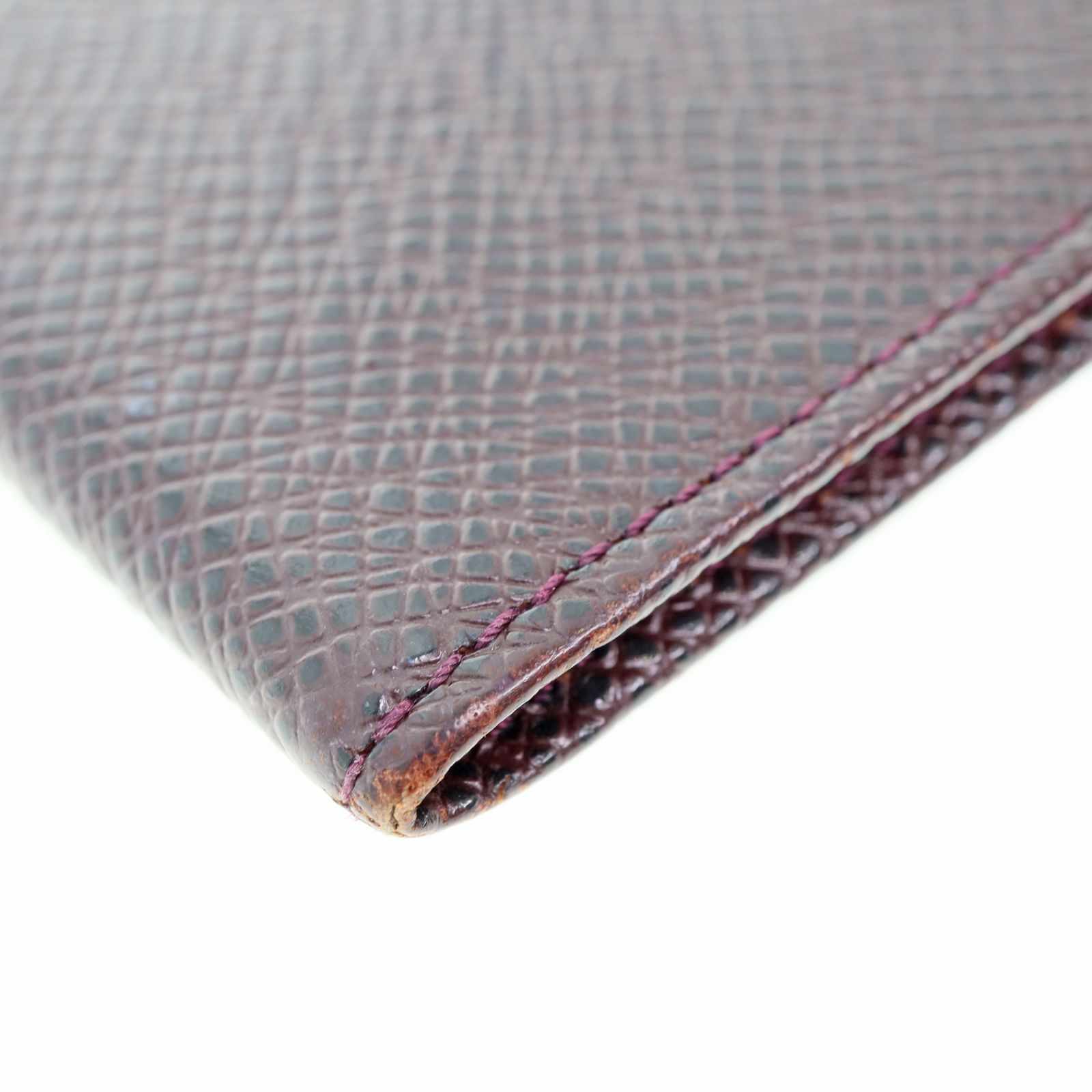 【中古】LOUIS VUITTON ルイヴィトン M30496 ポルト2カルト・ヴェルティカル タイガ レザー パスケース カードケース レディース メンズ ケース アカジュ ブラウン ブランド
