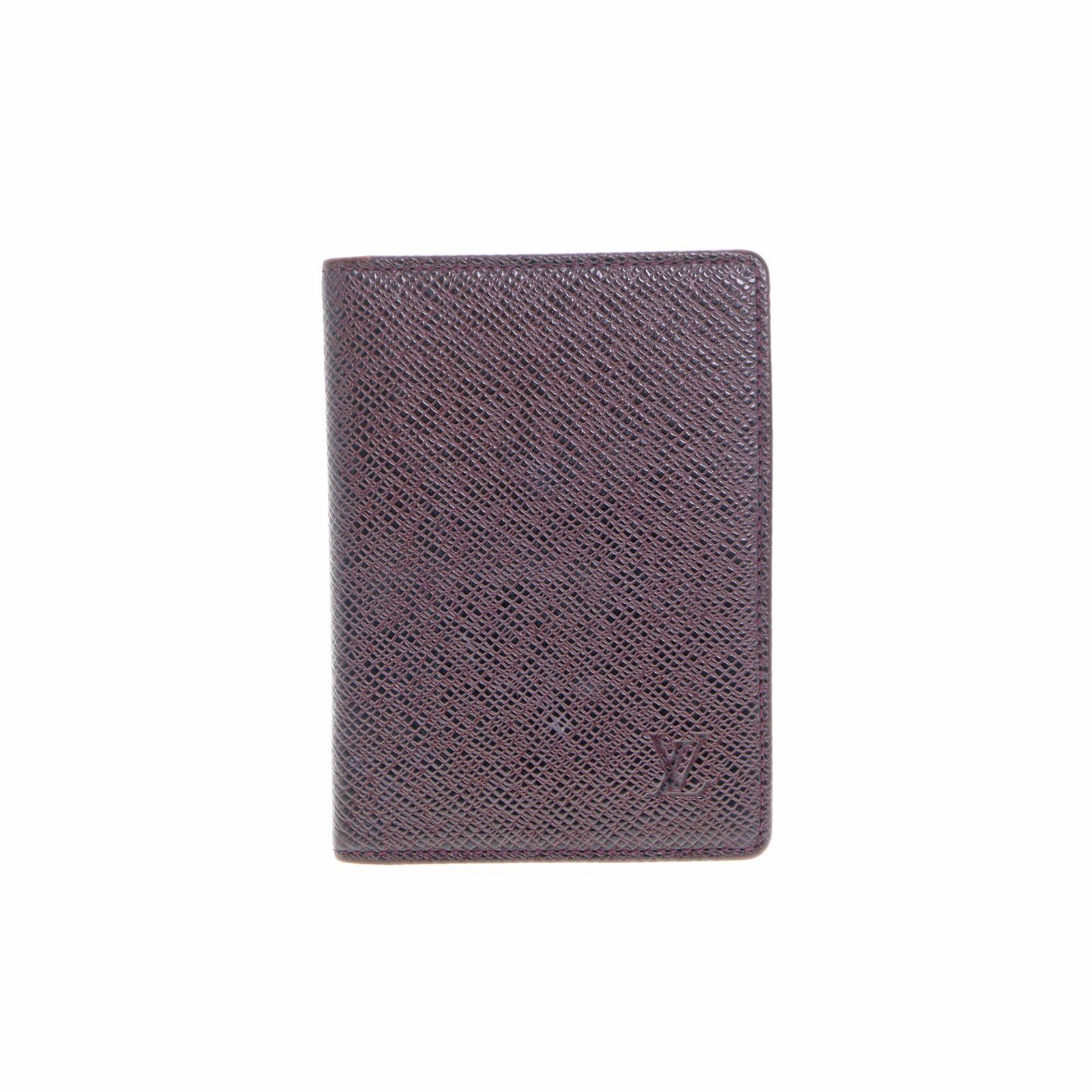 【中古】LOUIS VUITTON ルイヴィトン M30496 ポルト2カルト・ヴェルティカル タイガ レザー パスケース カードケース レディース メンズ ケース アカジュ ブラウン ブランド