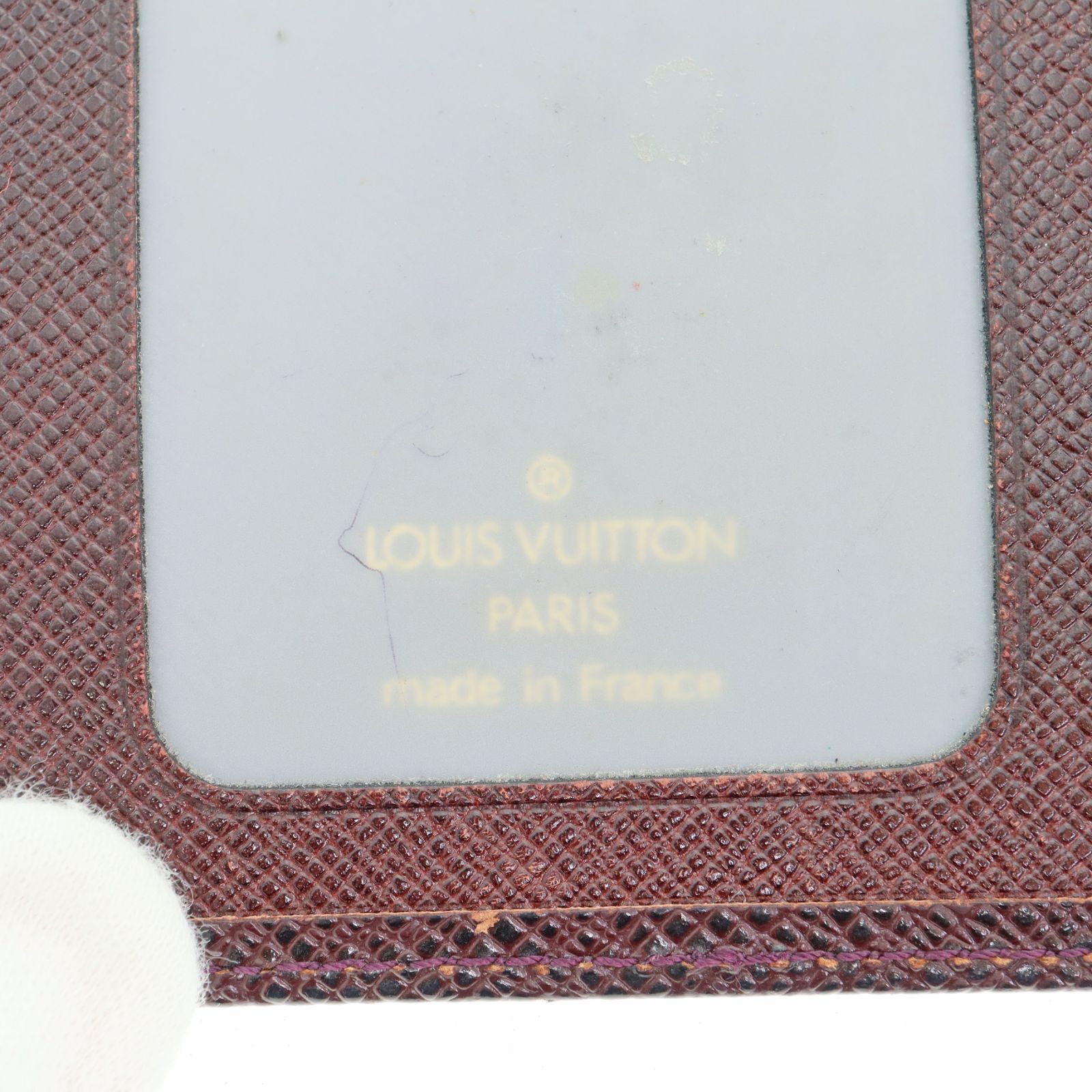 【中古】LOUIS VUITTON ルイヴィトン M30496 ポルト2カルト・ヴェルティカル タイガ レザー パスケース カードケース レディース メンズ ケース アカジュ ブラウン ブランド