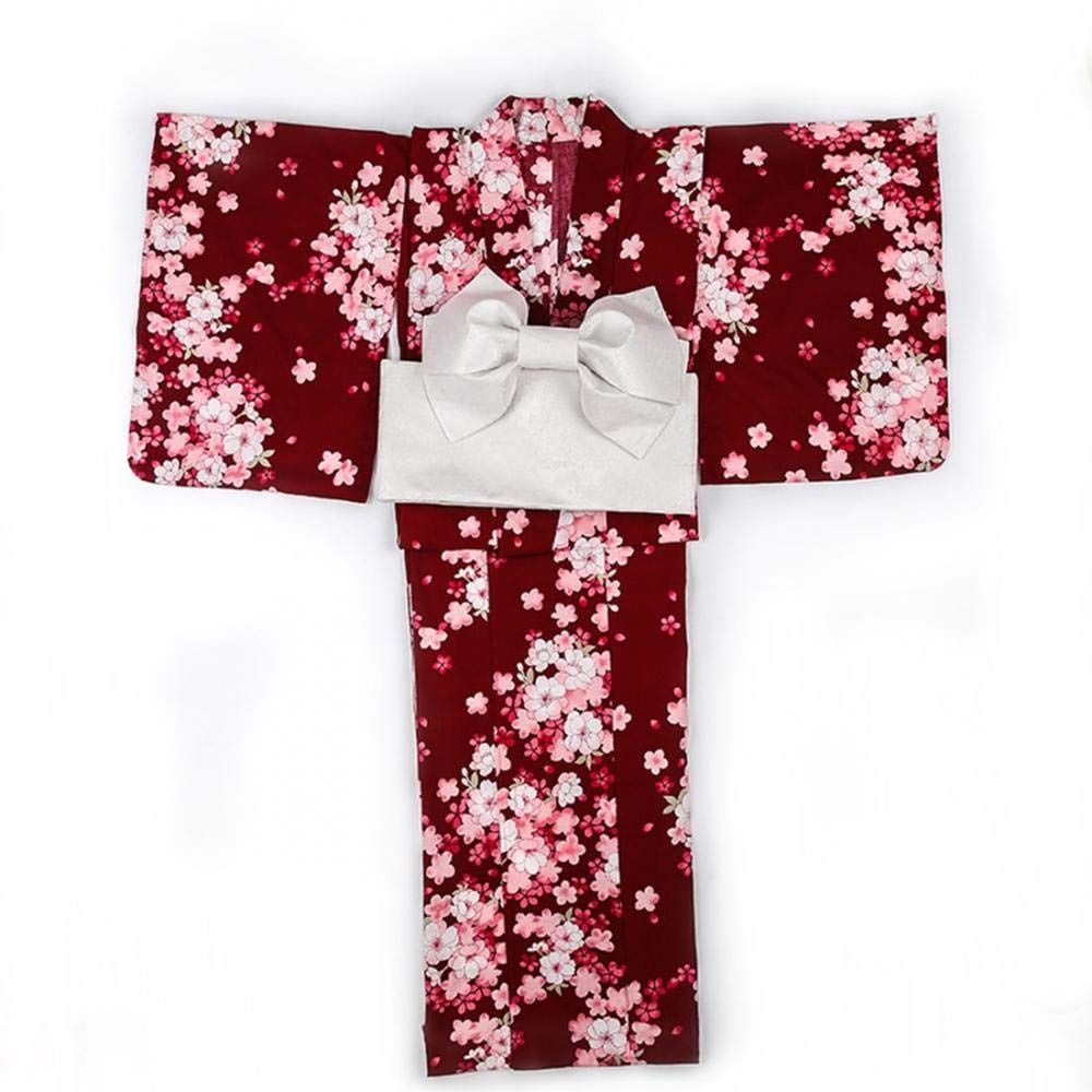 GETS(ゲッツ) 浴衣 レディース 流れ桜 レッド 桜柄 花柄 平織り きれいめ フリーサイズ 2点セット 作り帯 浴衣セット 花火大会 夏祭り 盆踊り 女性用 女性 ゆかた 女性用 大人用 仕立て上がり 可愛い