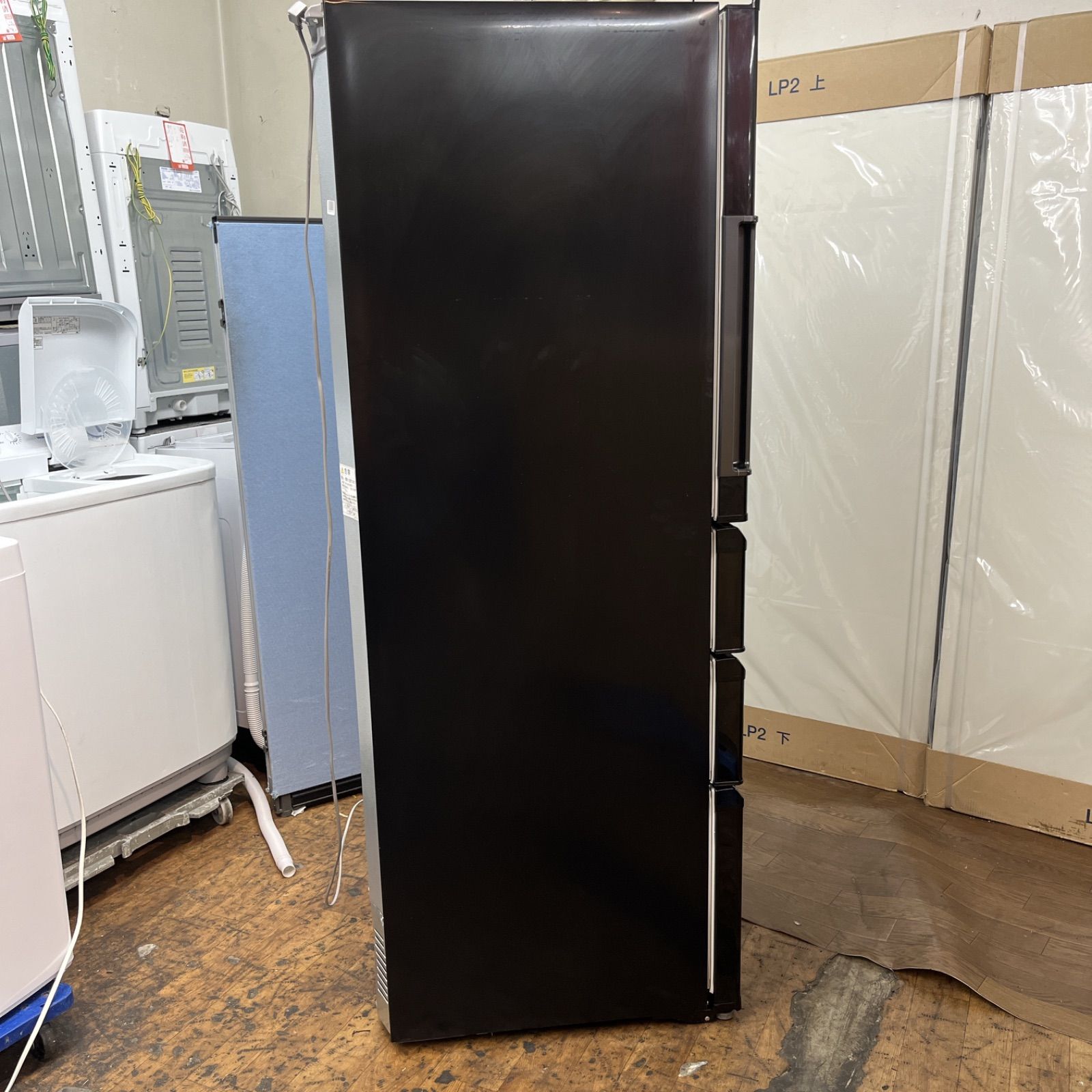 【名古屋市近郊配送設置無料】S249 ⭐ AQUA ❘ アクア 冷蔵庫 AQR-361F-K [355L /4ドア /右開き/] ⭐動作確認済⭐クリーニング済