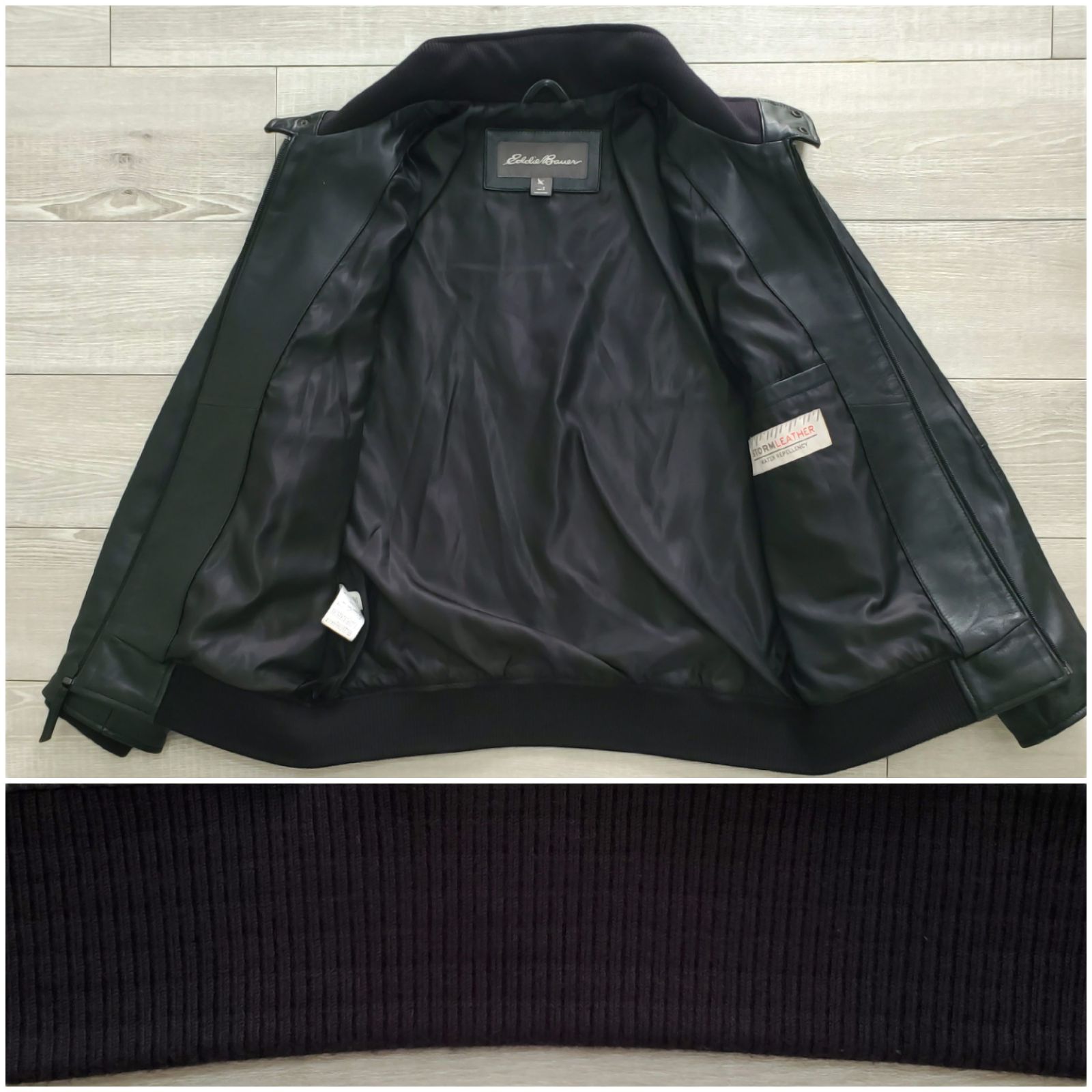 Eddie Bauer エディーバウアー□美品 2020年 羊革 STORM LEATHER 