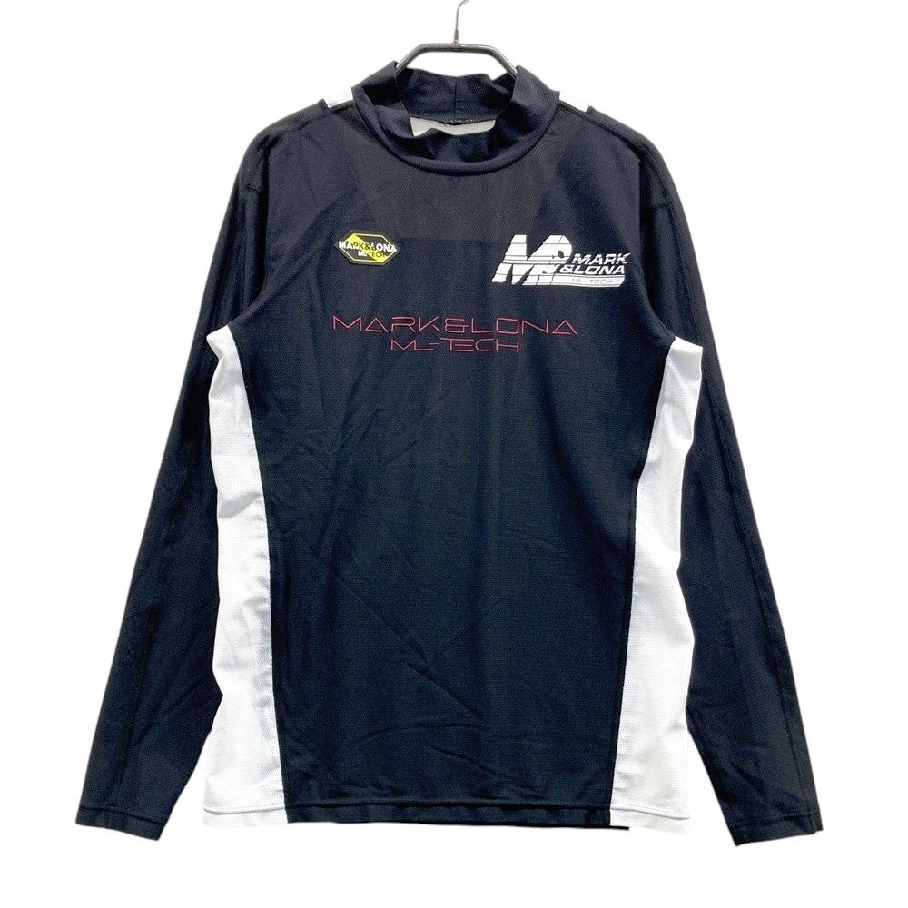 サイズ：44 MARK&LONA マークアンドロナ 2024年モデル モックネック 長袖Tシャツ メッシュ ブラック系 [240101668790] ゴルフウェア メンズ ストスト
