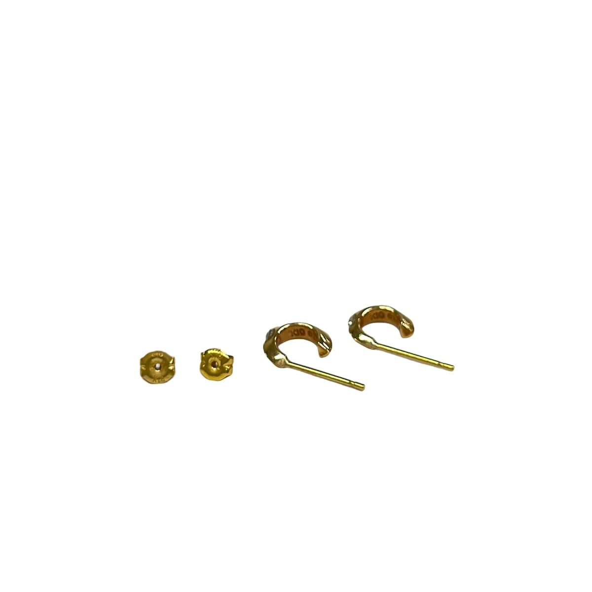 ete(エテ) ピアス美品 - K10YG×クリア