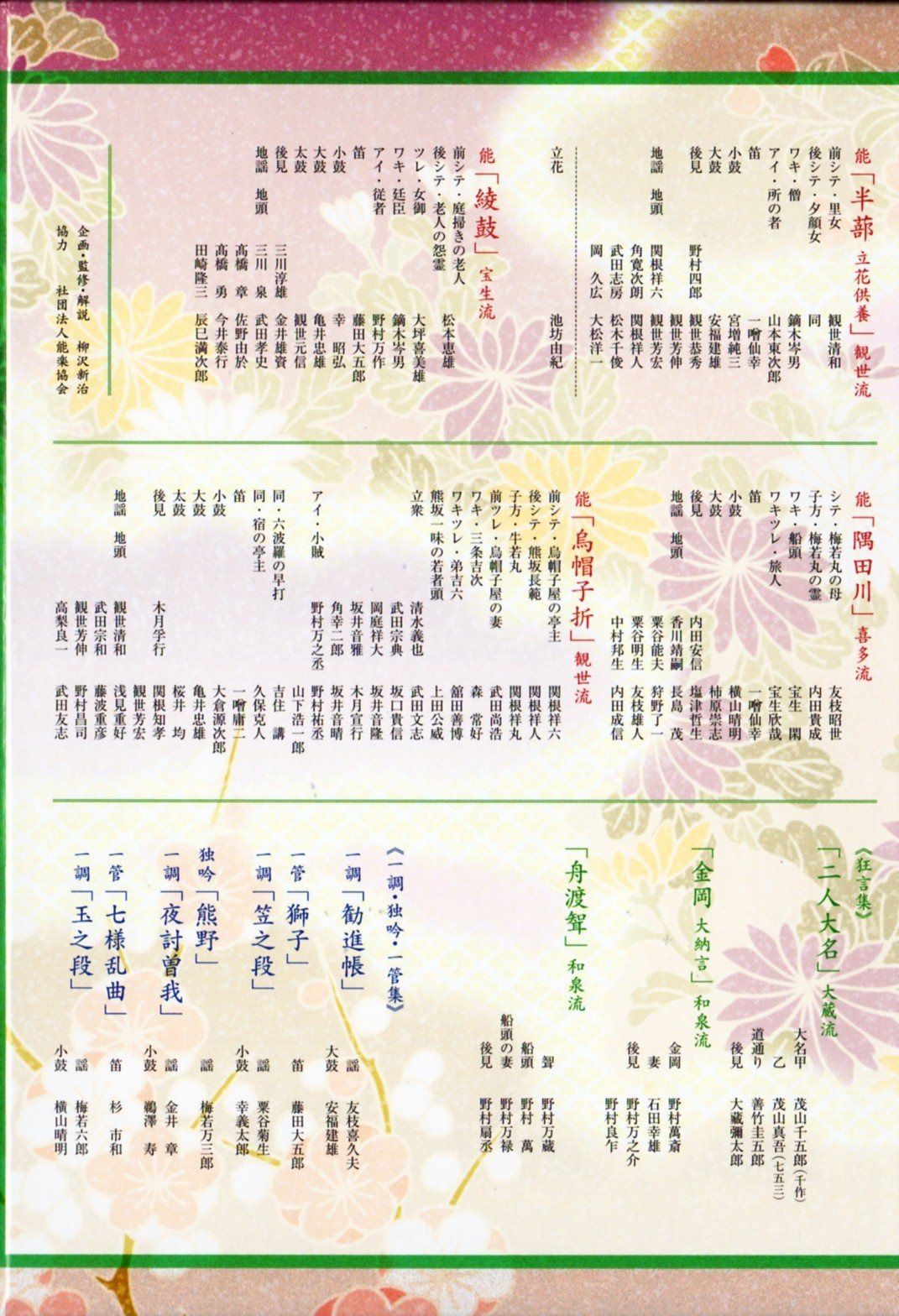 特選 NHK能楽鑑賞会 DVD-BOX