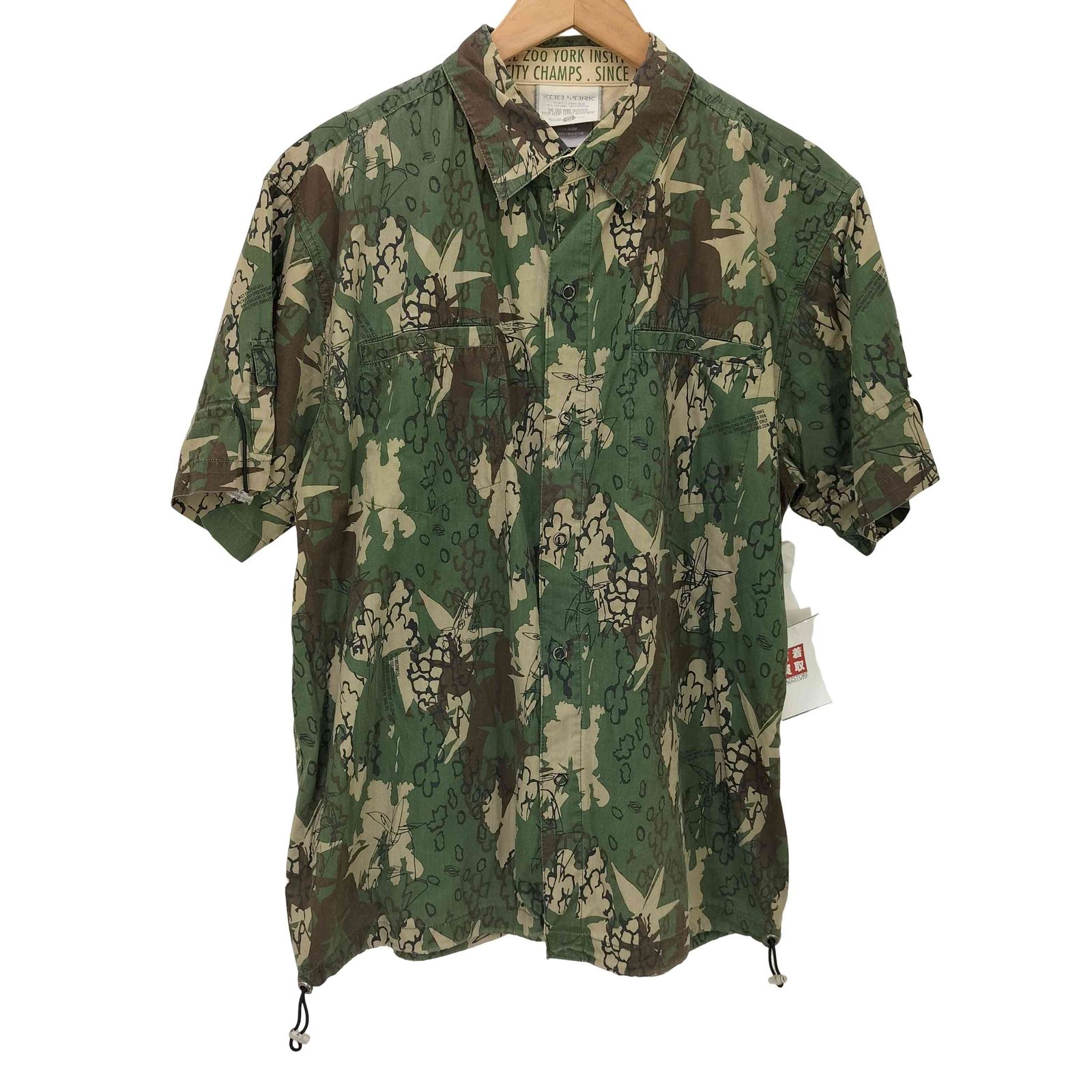 ズーヨーク ZOO YORK 90-00S スナップボタン カモフラージュシャツ メンズ import：M