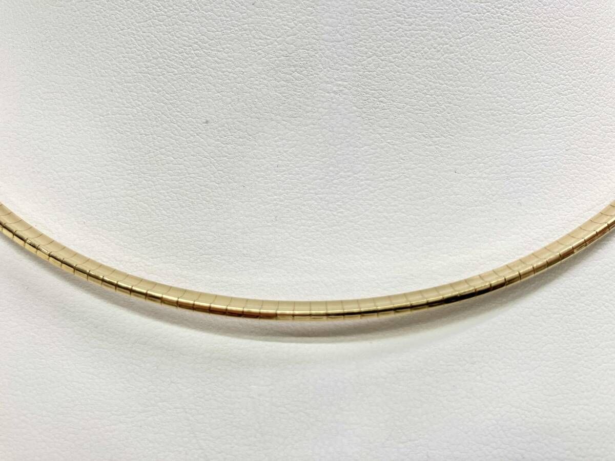K18 イエローゴールド 23.7g オメガ チェーン ネックレス 43 cm