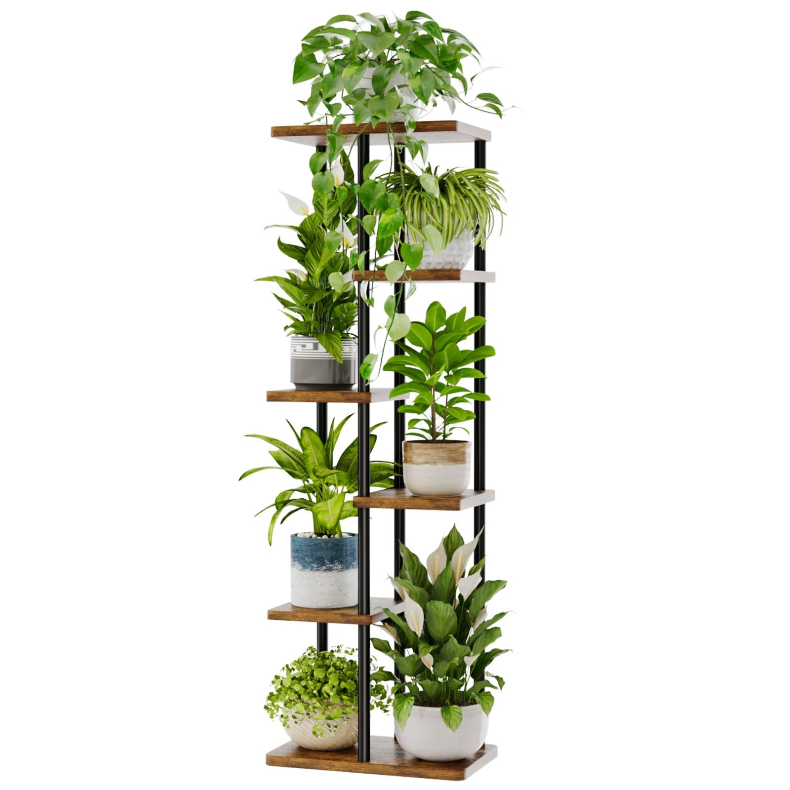 Bamworld フラワースタンド 室内 プランタースタンド 6段花台 観葉植物台 おしゃれ 植物 棚 植木鉢台 植木鉢スタンド リビング 寝室 ベランダas 064f41a8