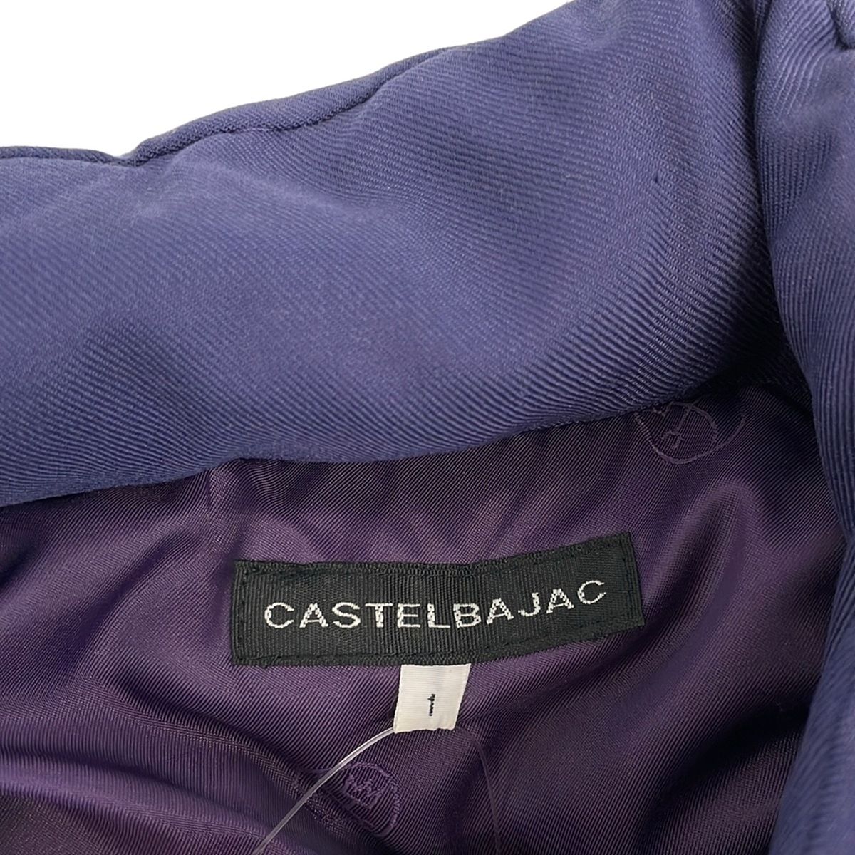 Castelbajac(カステルバジャック) ダウンコート サイズ1 S レディース美品 - ネイビー 長袖/冬
