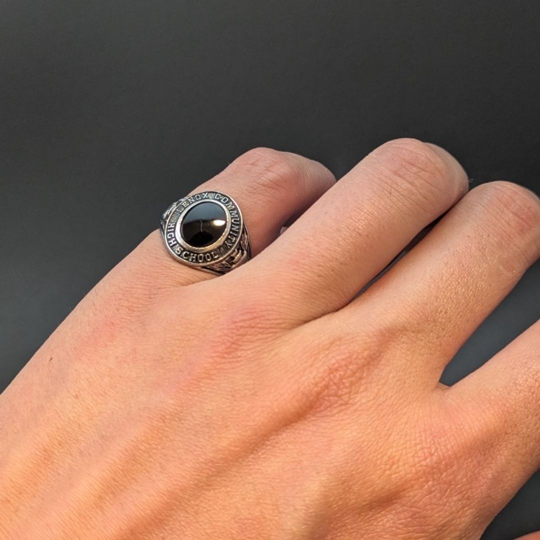 KINNEY社 8.5号 1966年 カレッジリング スターリングシルバー KINNEY社 8.5号 1966年 カレッジリング スターリングシルバー ブラック