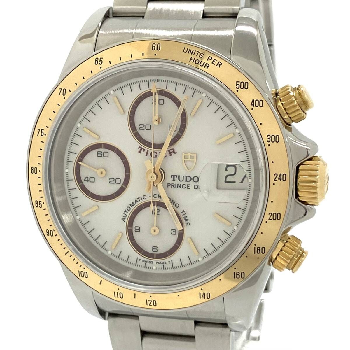 TUDOR チューダー チュードル プリンスデイト クロノタイム タイガー 79263P 自動巻き 腕時計 ウォッチ 本体のみ タイミング調整・研磨済