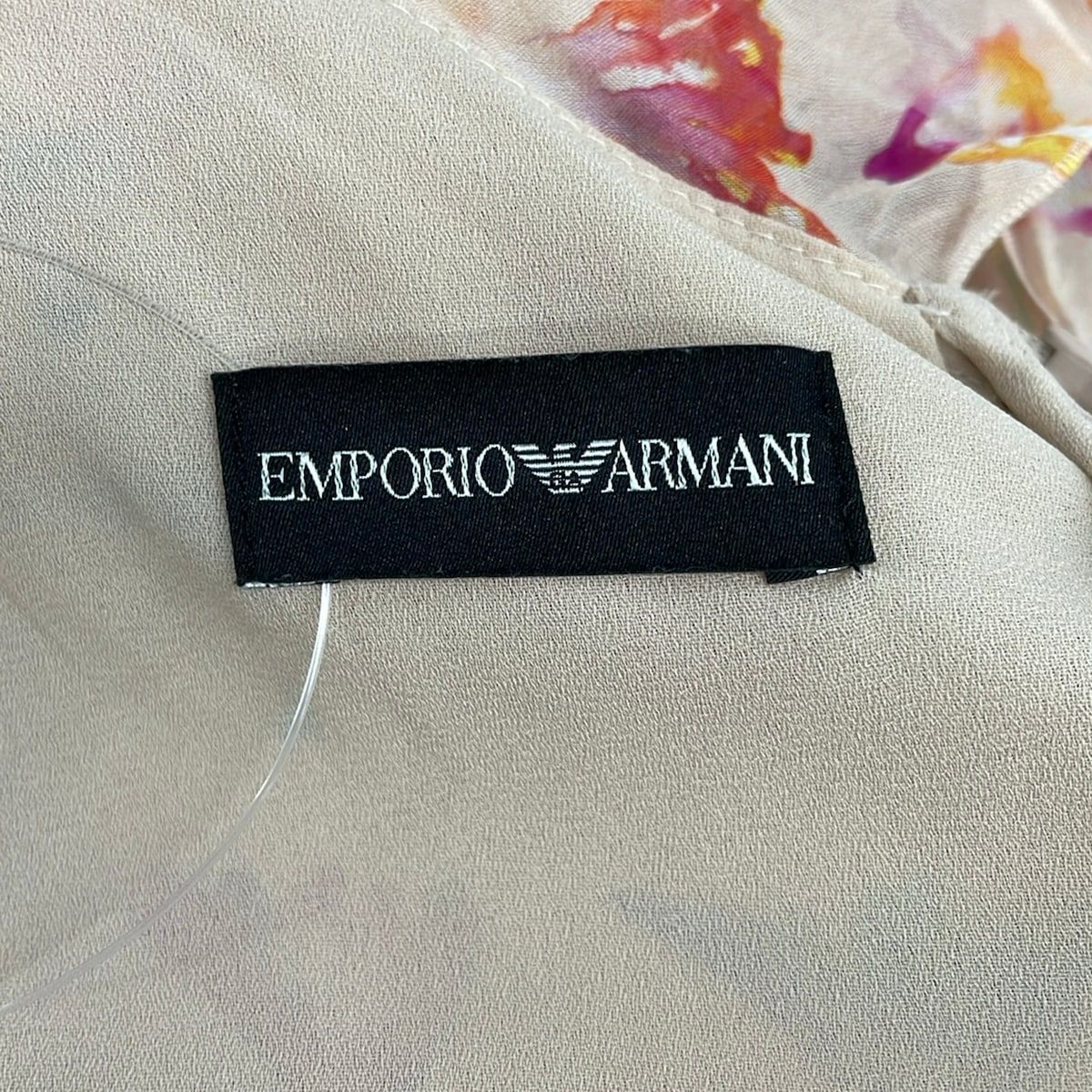 EMPORIOARMANI(エンポリオアルマーニ) ワンピース サイズEU 36 レディース美品 - ピンクベージュ×レッド×マルチ
