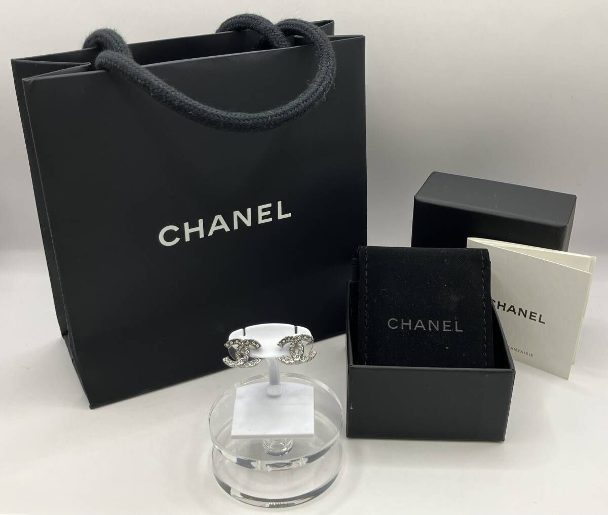 付属品付き CHANEL シャネル C21K ピアス 総重量約 2.9g