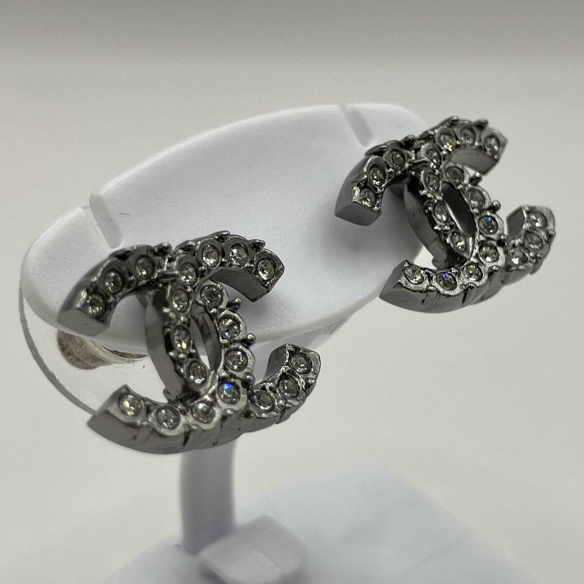 付属品付き CHANEL シャネル C21K ピアス 総重量約 2.9g 付属品付き CHANEL シャネル C21K ピアス 総重量約 2.9g