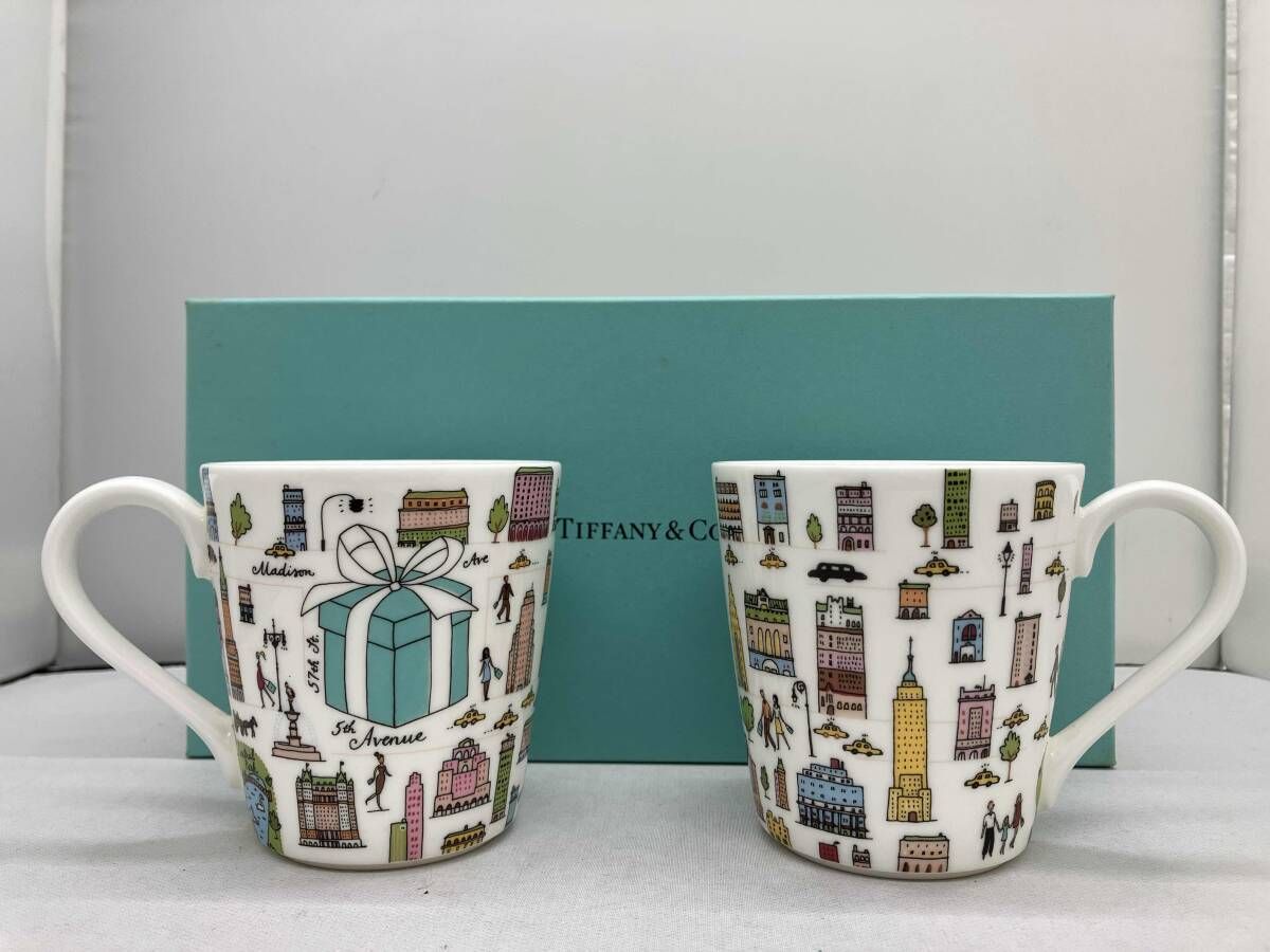 TIFFANY&Co. ティファニー 5th アベニュー ペアマグカップ 2772 3896