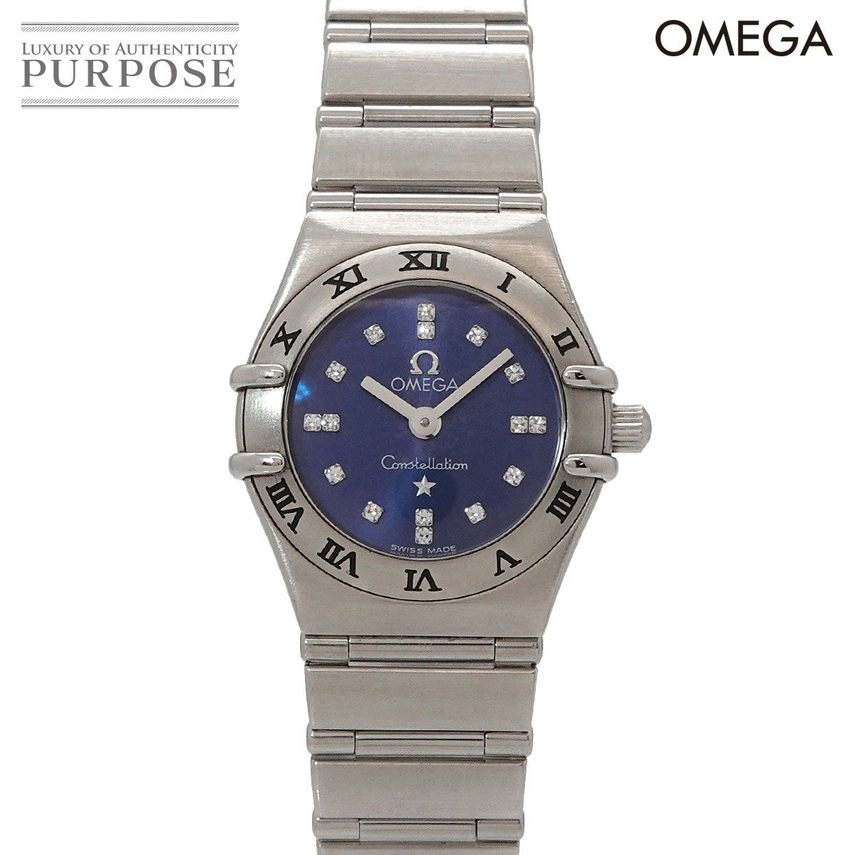 オメガ OMEGA コンステレーション ミニ シンディクロフォード 限定1999本 1563 86 レディース 16P ダイヤ クォーツ Constellation 90325659