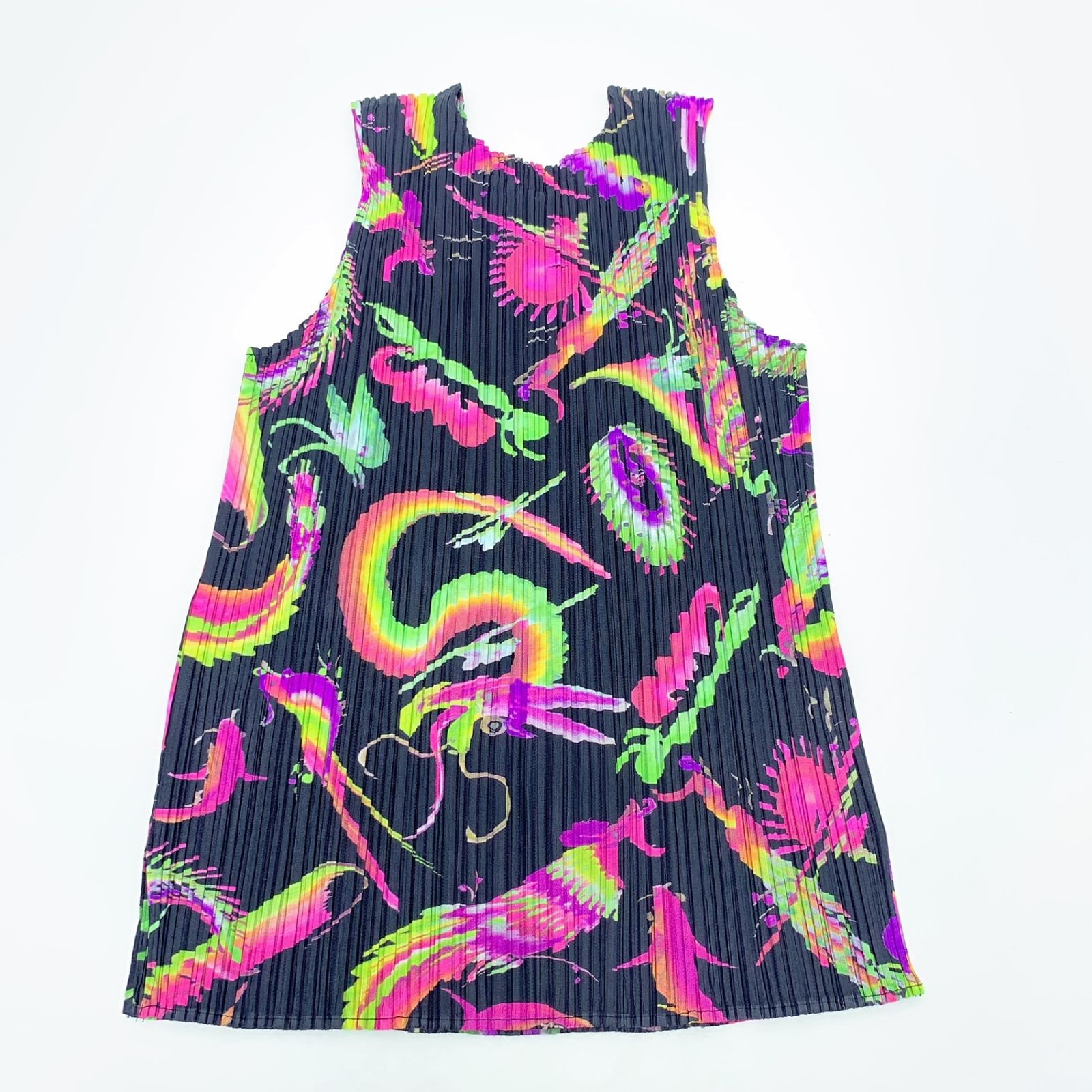 美品 PLEATSPLEASE プリーツプリーズ ISSEY MIYAKE イッセイミヤケ ノースリーブ カットソー タンクトップ カットソー サイズ3