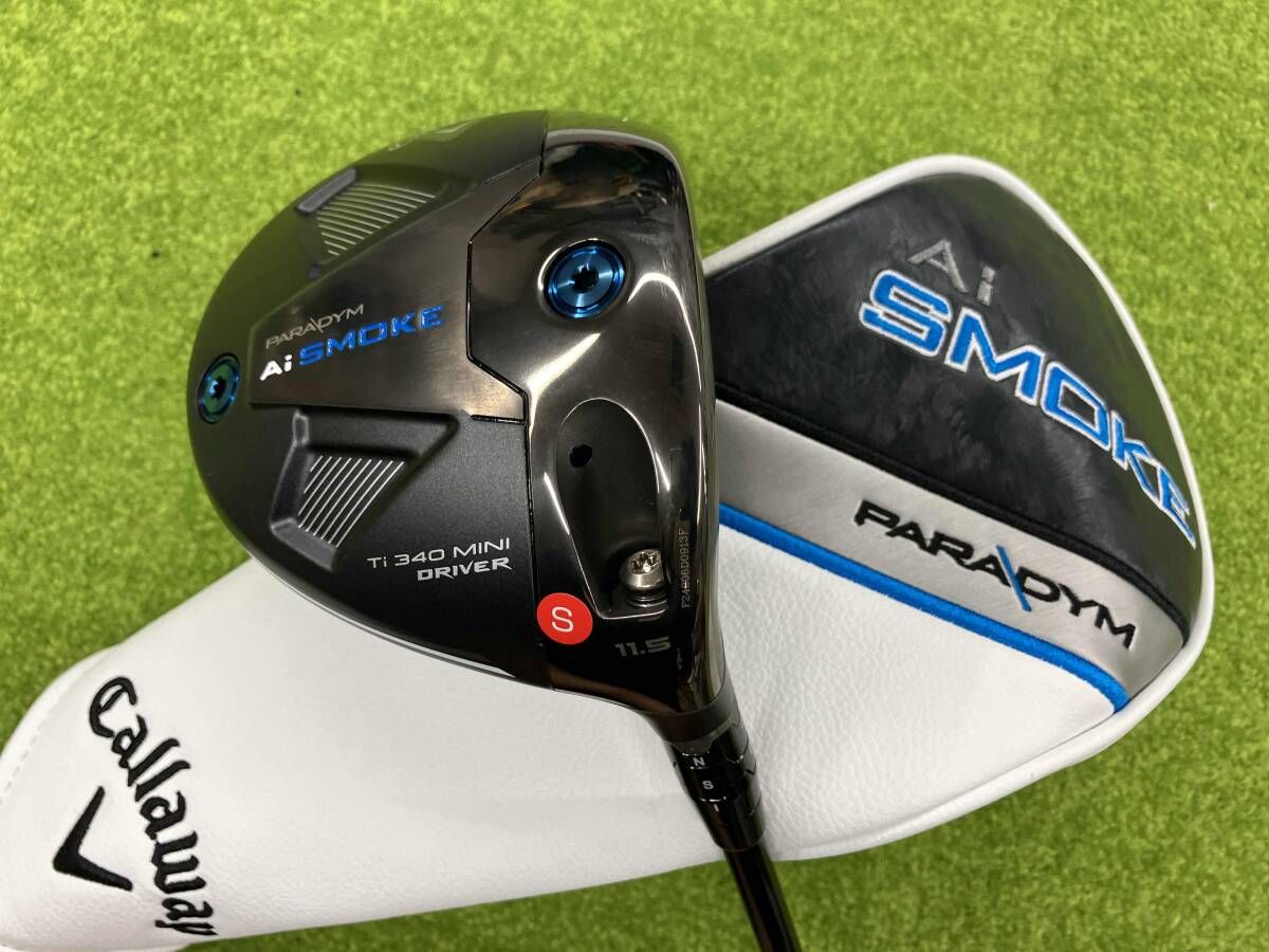 キャロウェイ Callaway ドライバー PARADYM Ai SMOKE Ti340 MINI 11.5度 TENSEI MITSUBISHI CHEMICAL フレックスS ヘッドカバー付き