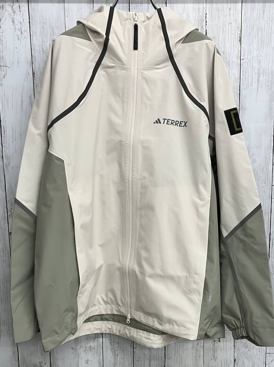 adidas ナショナル ジオグラフィック 防水クライマプルーフ レインジャケット アディダス KC2342 マウンテンパーカ size L