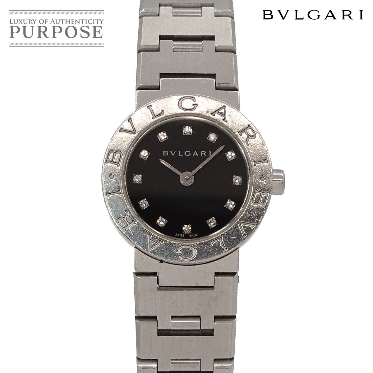 ブルガリ BVLGARI ブルガリブルガリ BB23SS レディース 腕時計 12P ダイヤ シルバー クォーツ ウォッチ BVLGARIBVLGARI 90328614