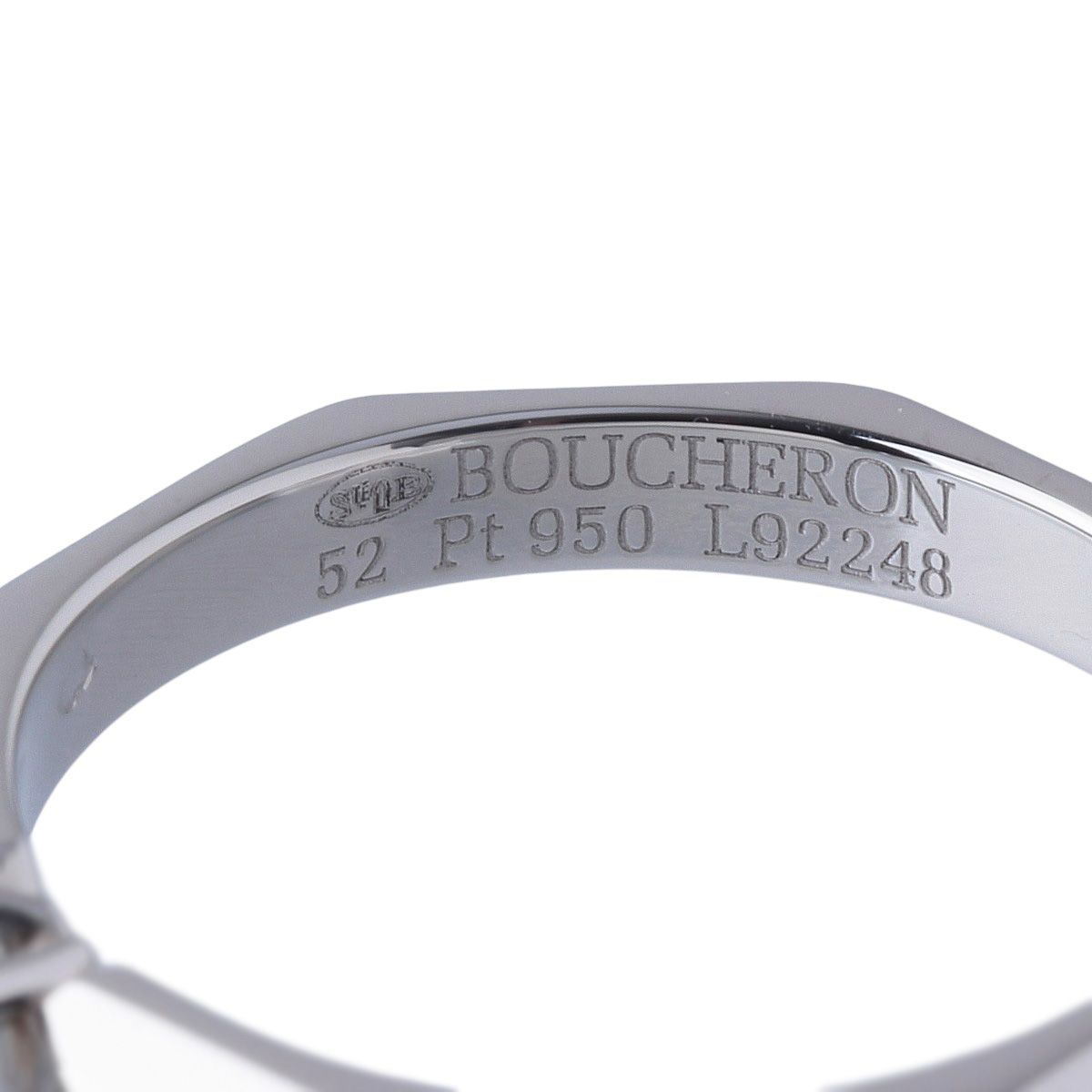 ブシュロン ファセット ソリテール リング ダイヤ0.20ct E-IF-3EX #52 